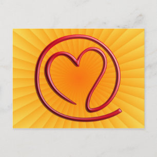 e m ee en G   gele radiaal Briefkaart