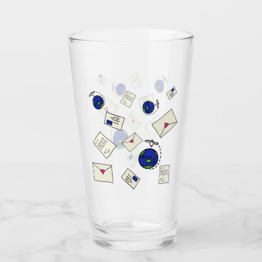 E-mail Rond de Wereld Glas (Voorkant)