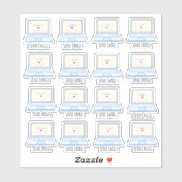 E-mail verzenden naar laptop sticker