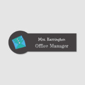 E-mailadres Faux Chalkboard Office Manager Naamplaatje (Voorkant)