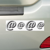 E-mailsymbool 3D Bumpersticker (Op auto)