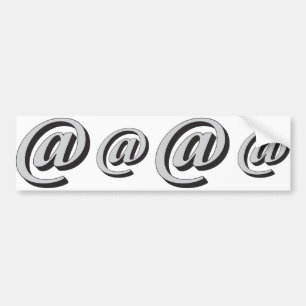 E-mailsymbool 3D Bumpersticker
