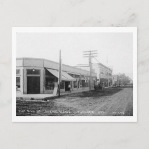 E. Main St., Turlock, Vintage van Californië Briefkaart