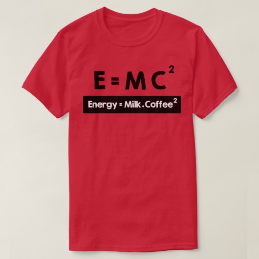 E=MC2 (2) T-SHIRT (Design voorkant)