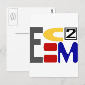 E=MC2 BRIEFKAART (Voorkant / Achterkant)