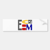 E=MC2 BUMPERSTICKER (Voorkant)