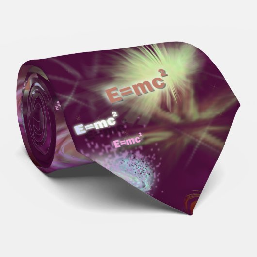 E=mc2 Cravate radioactive (Roulé)
