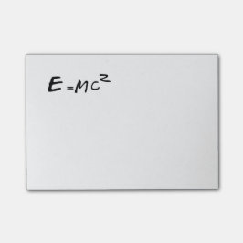 E=MC2 E staat voor MC kwadraat Post-it® Notes