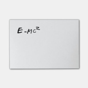 E=MC2 E staat voor MC kwadraat Post-it® Notes