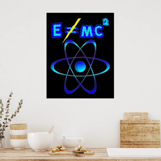 E = mc2 - Einstein had het mis! Poster (Keuken)