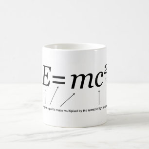 E=MC2 Einstein's Relativiteitstheorie Koffiemok