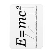E=MC2 Einstein's Relativiteitstheorie Magneet (Verticaal)