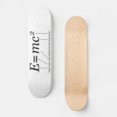 E=MC2 Einstein's Relativiteitstheorie Skateboard (Voorkant)