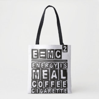 E = mc2 "Einsteinvergelijking" - licht Draagtas