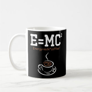 E MC2 Energie Melk Koffie Natuurkunde Koffiemok