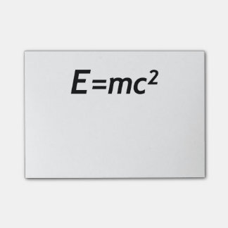 E=mc2 Massa Energie Equivalent Lichtsnelheid Fysic Post-it® Notes
