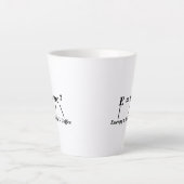 E=mc2 science physics energy Einstein grappige kof Latte Mok (Voorkant)