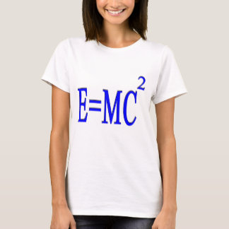 E=MC 2 (blauw) T-shirt