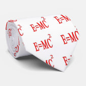 E=MC 2 (rood) Stropdas (Opgerold)