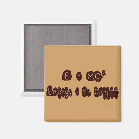 E=MC Coffee Magneet (Voorkant / Achterkant)
