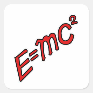 E = mc² – Genius Mode On Vierkante Sticker