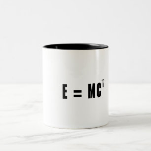 E=MC Hammer! Tweekleurige Koffiemok