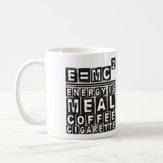 E=mc² Koffiemok (Links)