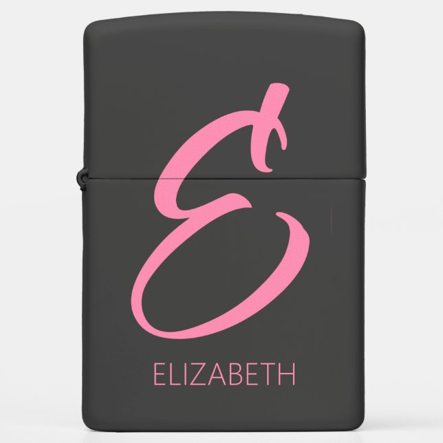 E Monogram Aangepast roze (Voorkant)
