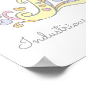 E monogram art Emily Girls nom signifiant affiche (Coin)