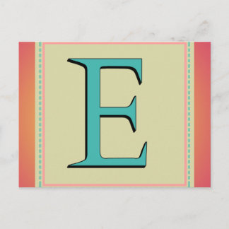 E MONOGRAM-BRIEF BRIEFKAART
