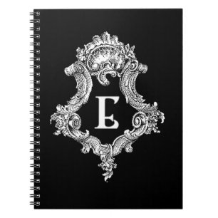 E Monogram Initiaal Notitieboek