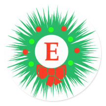 E-monogram (moderne kerstkrans)