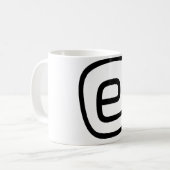 E Monogram Mug Embellisment (Devant gauche)