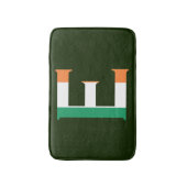 E Monogram overlay op Ierse vlag bmcnt Badmat (Voorkant Verticaal)