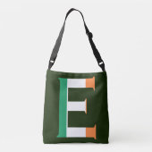 E Monogram overlay op Ierse vlag cbbcnt Crossbody Tas (Achterkant)