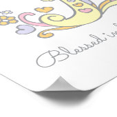 E monogramme art Evie girls nom signifiant affiche (Coin)