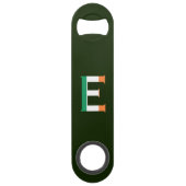 E Monogramme superposé sur le bocal drapeau irland (Devant)