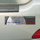 E Pluribus Unum Bumpersticker (Op auto)