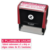 E PLURIBUS UNUM Stempel - Rood/Groot (In situ)