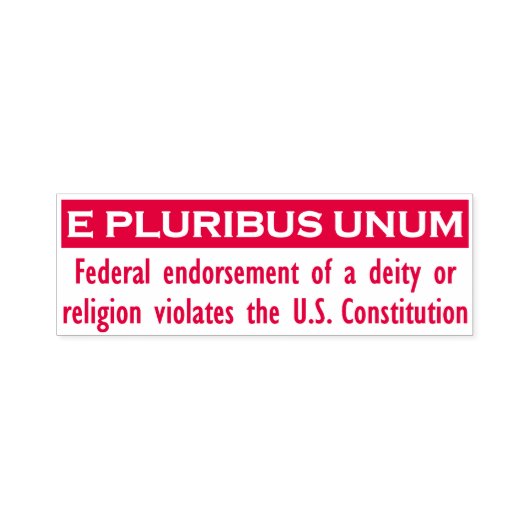 E PLURIBUS UNUM Stempel - Rood/Groot (Design)