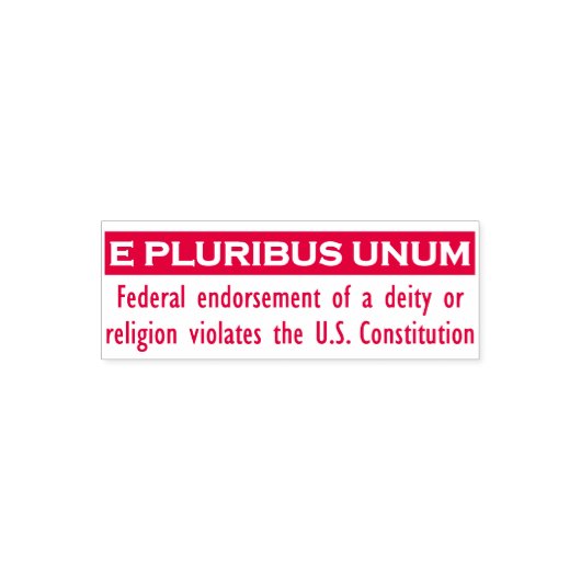 E PLURIBUS UNUM stempel - Rood/Klein (Design)