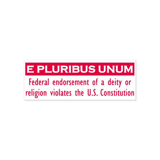 E PLURIBUS UNUM Stempel - Rood/Medium (Design)