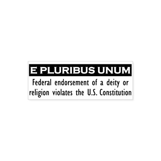 E PLURIBUS UNUM Stempel - Zwart/Klein (Design)