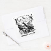 E Pluribus Unum Vierkante Sticker (Envelop)