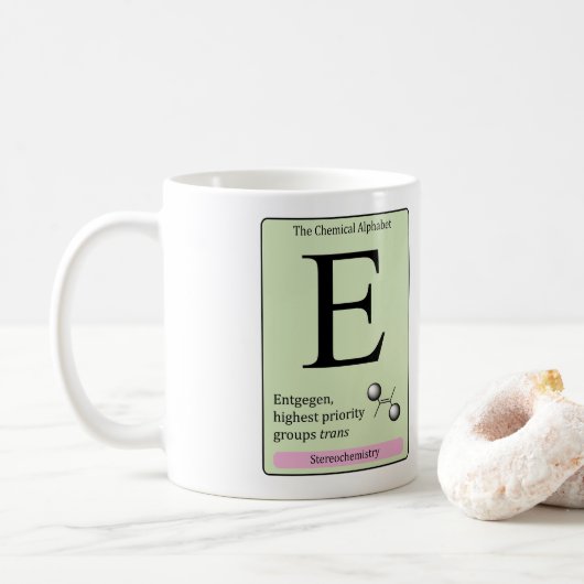 E première tasse de l'alphabet chimique (Avec donut)