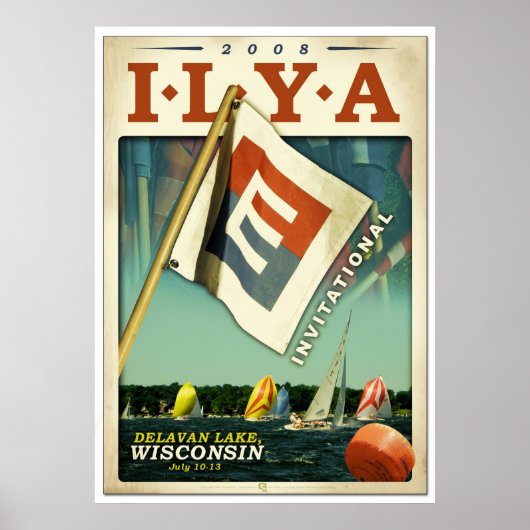 E Race 2008-afdrukken van 'oud' Poster (Voorkant)