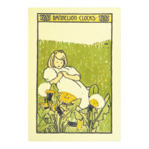 E. Richardson Poster vintage fille mignonne