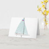 E-scow Racing Zeilboot onedesign Klasse Kaart (Gele Bloem)