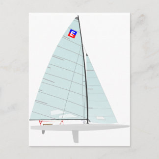 E- scowRacing Sailboat onedesign Class Briefkaart