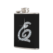 E Script "Diamond Bling"-fles Heupfles (Links)